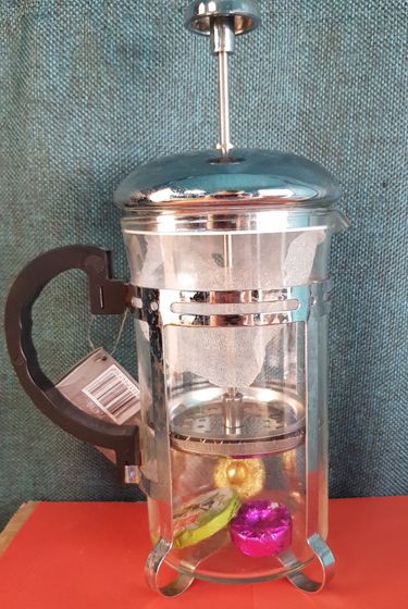 !09 Чайник с френч-прессом, 600 мл. + чай в подарок (3 шт.)