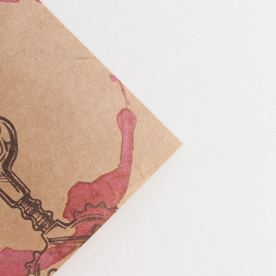 !09 Бумага крафт (набор 2 листа) «Wine» 50 × 70 см.