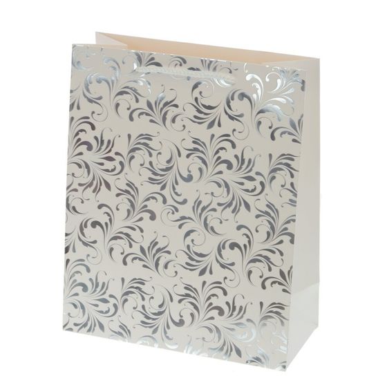 Пакет подарочный (бумага 210г/м2, блок 12шт), L26 W12 H32 см, 4в.