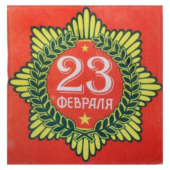 Полотенце &quot;23 февраля&quot; 30 х 30 см, 200 гр/м2