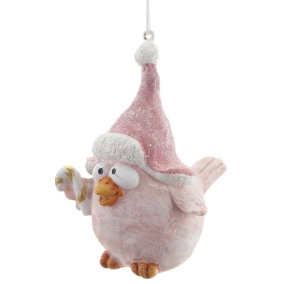 Фигурка декоративная подвесная  "Птичка",   L6 W7 H6 см, 2в.