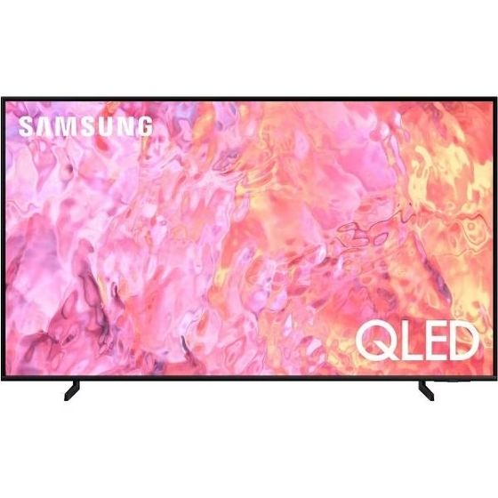 Телевизор QLED 55&quot; Samsung QE55Q60CAUXCE черный 4К SmartTV TizenOS безрамочный