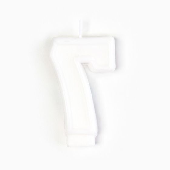 Свеча для торта, цифра 7 «С Днем рождения», 3,5 х 6,8 см