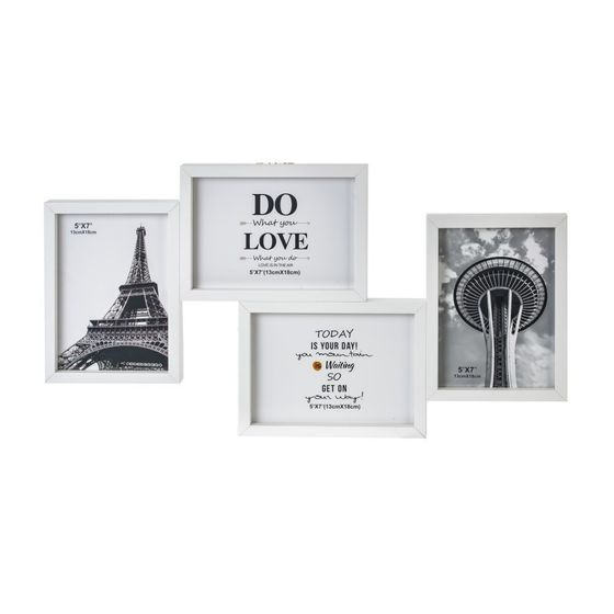 Фоторамка-панно для 4-х фото, L54 W3 H28,5 см