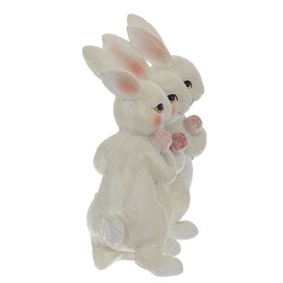 Фигурка декоративная "Зайцы", L13 W5 H12 см