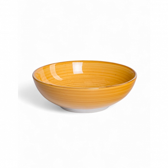 Тарелка суповая TWIST медовый 19см