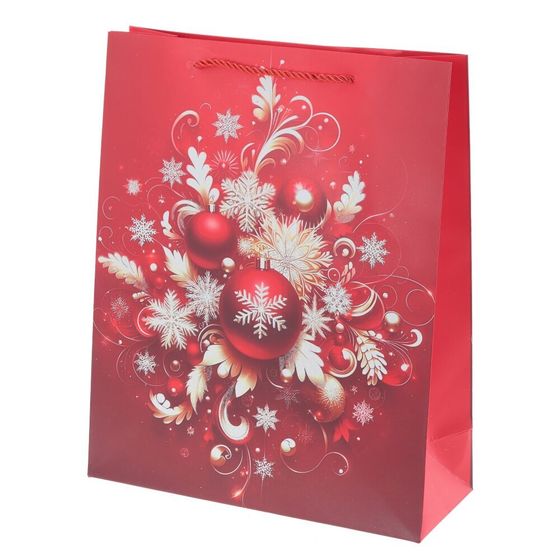 Пакет подарочный (бумага 210г/м2, блок микс 12шт), L31 W12 H40 см, 4в.