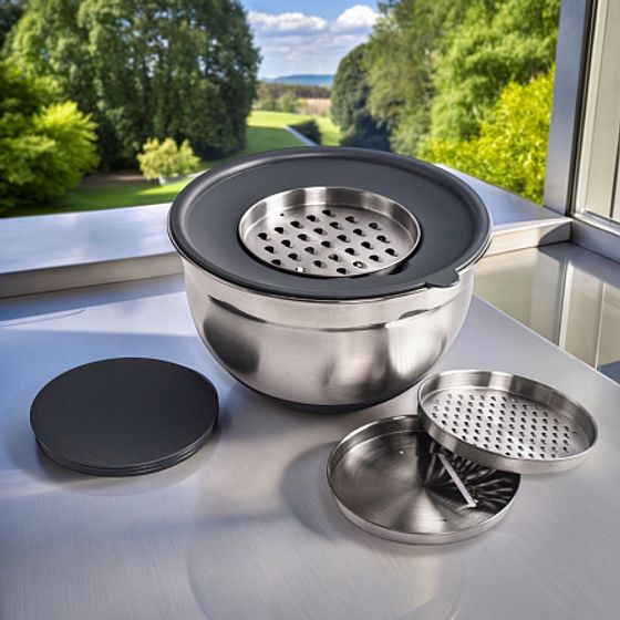 Миска GRATE IT 3л с крышкой 3 терки