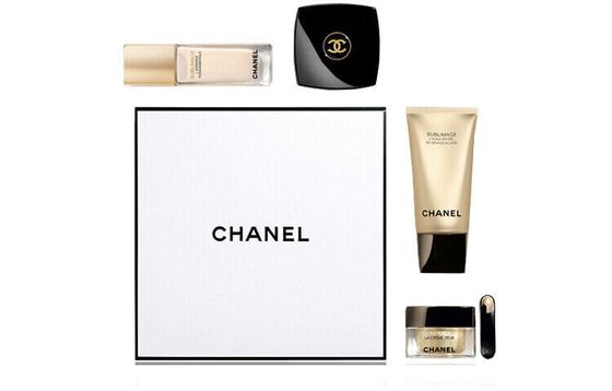 CHANEL Luxury Style Essence Golden Bricks Luxury Pet Gift Box Skincare Sets Hydrating Cleaning Moisturizing 4-Piece Set