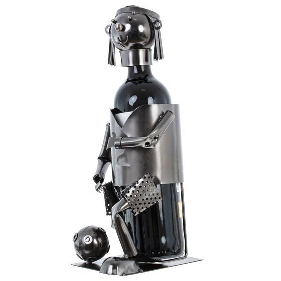 Подставка для бутылки &quot;Футболист&quot;, Д13 Ш16,5 В21 см