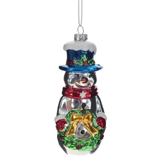 Украшение новогоднее &quot;Снеговик&quot;, L5 W4 H12,5 см, 3в.