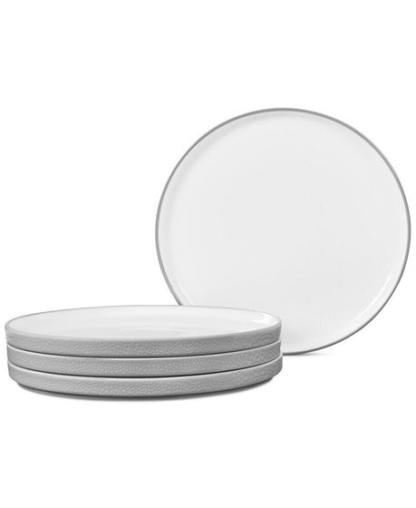 Colortex Stone Stax Salad Plates, Set of 4