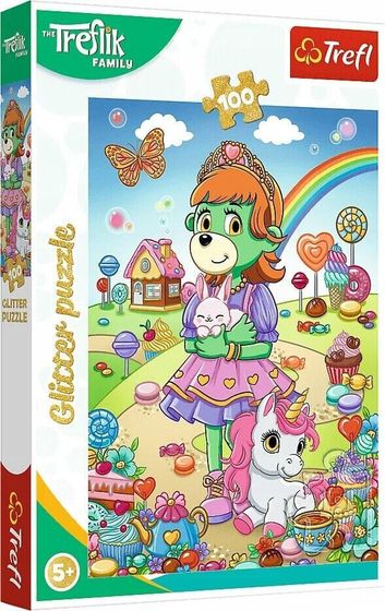 Trefl PUZZLE 100 блесток блестки Trefliki 14833