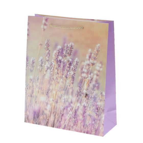 Пакет подарочный (бумага 210г/м2, блок микс 12шт), L26 W10 H32 см, 4в.