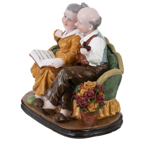 Фигурка декоративная &quot;Бабушка с дедушкой&quot;, L16 W12 H15,5 см