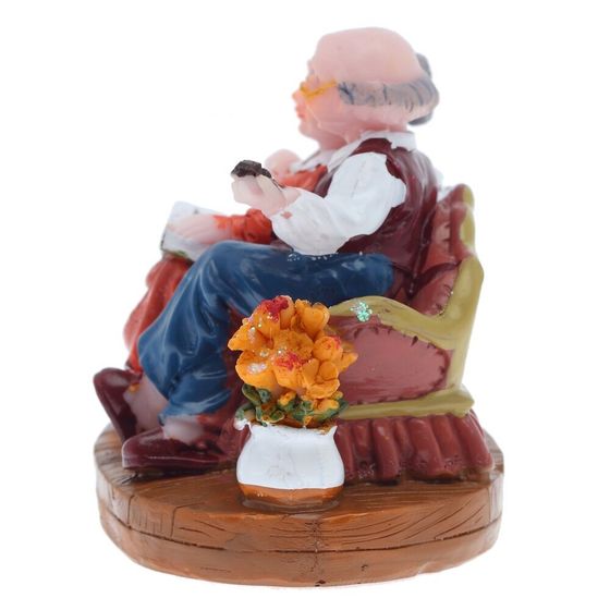 Фигурка декоративная &quot;Бабушка с дедушкой&quot;, L8 W6 H7 см, 2в.