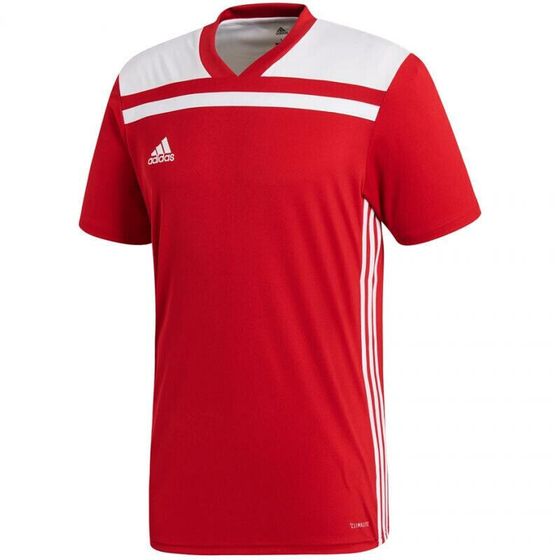 Мужская футболка спортивная красная однотонная adidas Regista 18 Jersey M CE1713