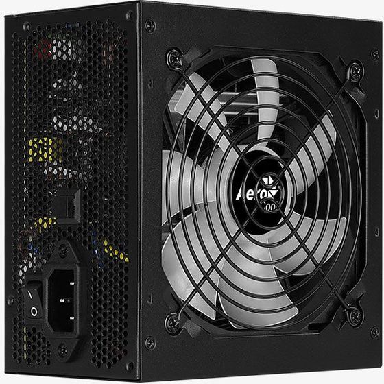 Блок питания 850W ATX Aerocool KCAS PLUS GOLD 850W ARGB 80+ gold 24+2x(4+4) pin APFC 120mm fan color LED 8xSATA RTL