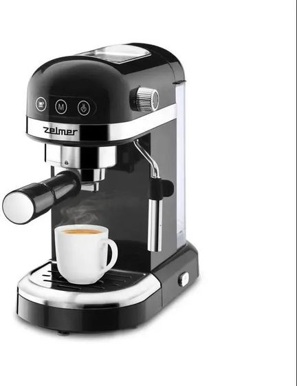 Кофеварка рожковая Zelmer Expresso ZCM7295 1350Вт черный (71705443P)