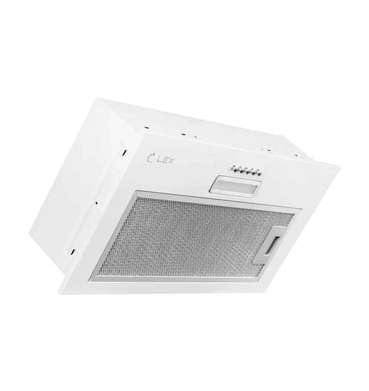 Вытяжка встраиваемая LEX GS Bloc light 600 белый управление: кнопочное (1 мотор)