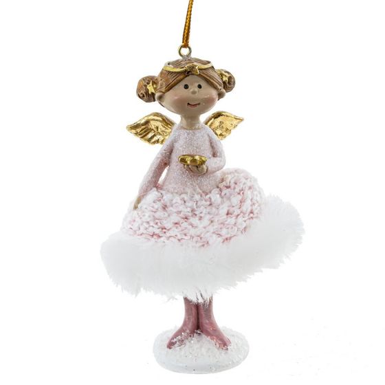 Фигурка декоративная  подвесная &quot;Ангел&quot;, L7 W7 H10,5 см, 2в.
