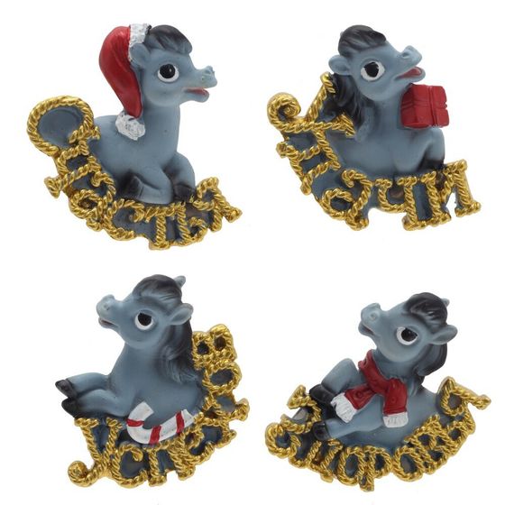 Магнит &quot;Лошадка&quot;, L5 W2 H5,5 см, 4в.