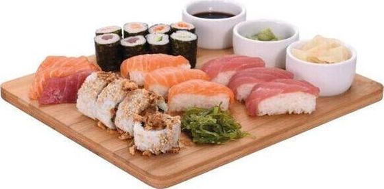 Excellent Houseware Deska BAMBUSOWA z kokilkami miseczkami zestaw do sushi przystawek dań