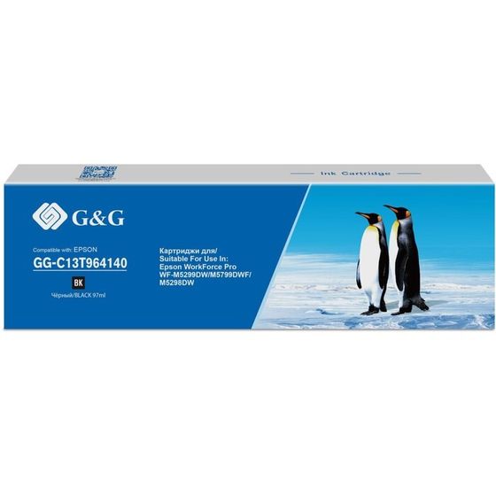 Картридж G&amp;G GG-C13T964140, для Epson Pro WF-M5299DW/M5799DWF/M5298DW, 97 мл, цвет чёрный