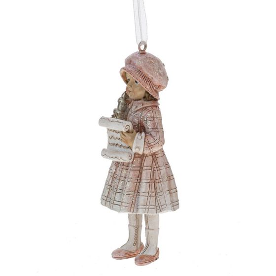Фигурка декоративная подвесная "Девочка", L5,5 W4,5 H11 см, 2в.