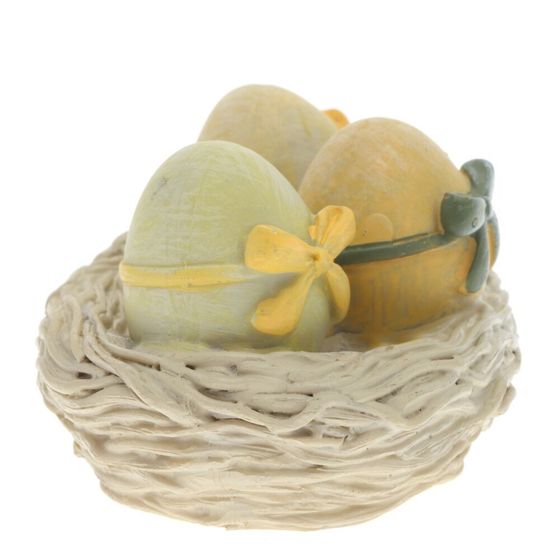 Фигурка декоративная &quot;Яйца в гнезде&quot;, L9 W6 H6 см