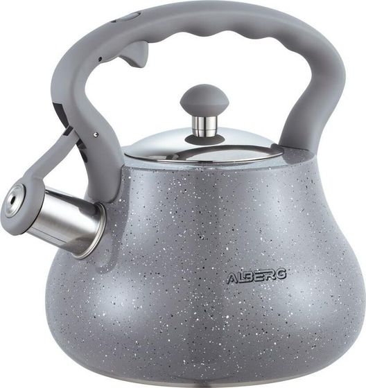 Чайник Alberg AL-3053 2.6л со свистком серый гранит