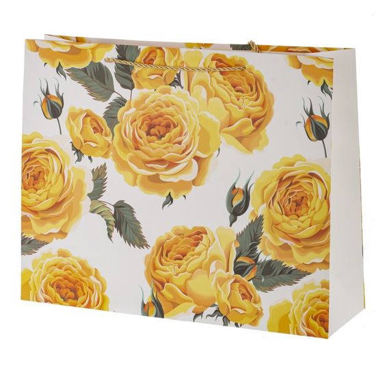 Пакет подарочный (бумага 210г/м2, блок микс 12шт), L38,5 W11 H30 см, 4в.