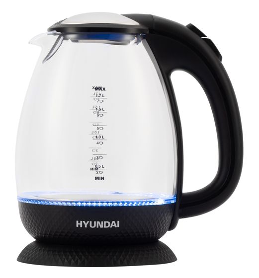 Чайник электрический Hyundai HYK-G3804 1.7л  2200Вт черный