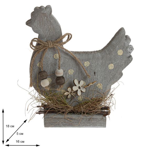 Фигурка декоративная  &quot;Курочка&quot;, L16 W5 H18 см