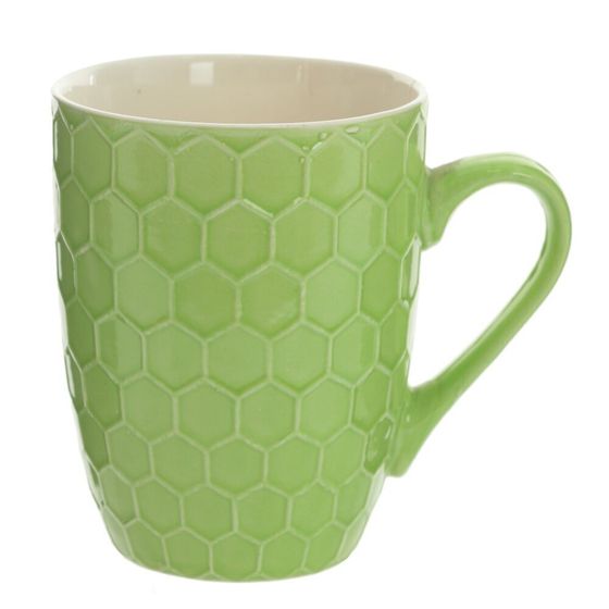 Кружка 400 мл, L11 W8 H10,5 см,цвет микс