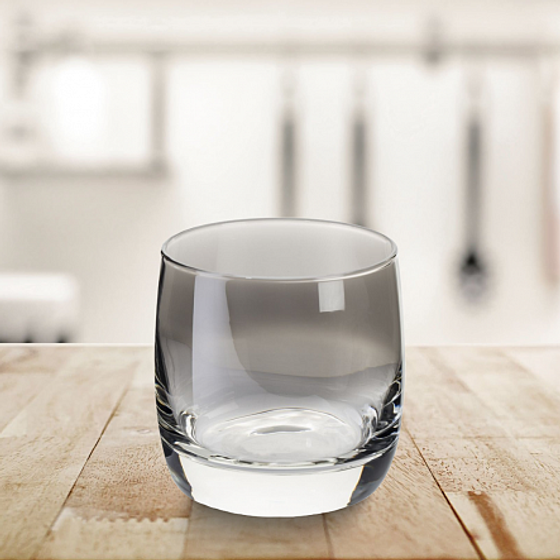 Набор стаканов СЕРЕБРЯНАЯ ДЫМКА 4шт 310мл низкие