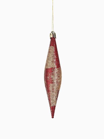 !09 Набор украшений пластик с верхушкой 43 шт &quot;Глория 1&quot; (32 шара, 4 сосульки, 6 звёзд)