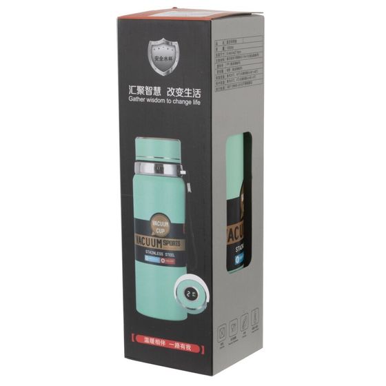 Термос, 1000 мл, L8 W8 H27 см, (сохр.t до 6 часов)