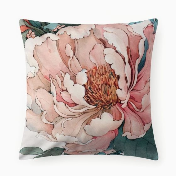 Чехол на подушку Этель &quot;Peony&quot;, 40*40 см, 100 п/э, велюр