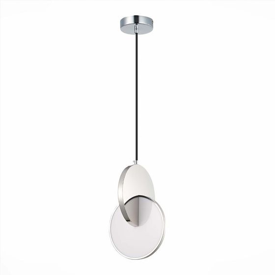 Светильник подвесной St Luce. SL6107.113.01. Eclisse. 1х12 Вт, LED, 3000K, 1020 Lm, 18х30 см, цвет хром