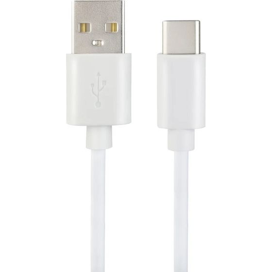 Кабель PERFEO, Type-C - USB, 2 А, 2 м, белый