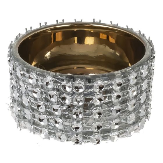 Подсвечник, L5 W5 H2,5 см, 2в.