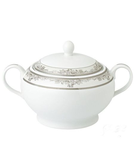 La Luna Collection New Bone China Soup Tureen and Lid, Juliette Design