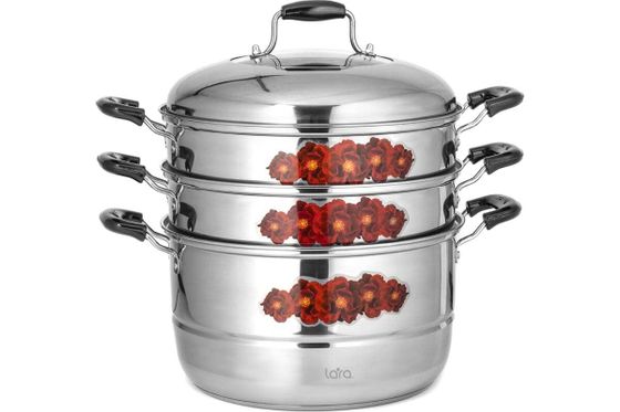 Мантоварка-пароварка Lara LR03-41 13л нержавеющая сталь