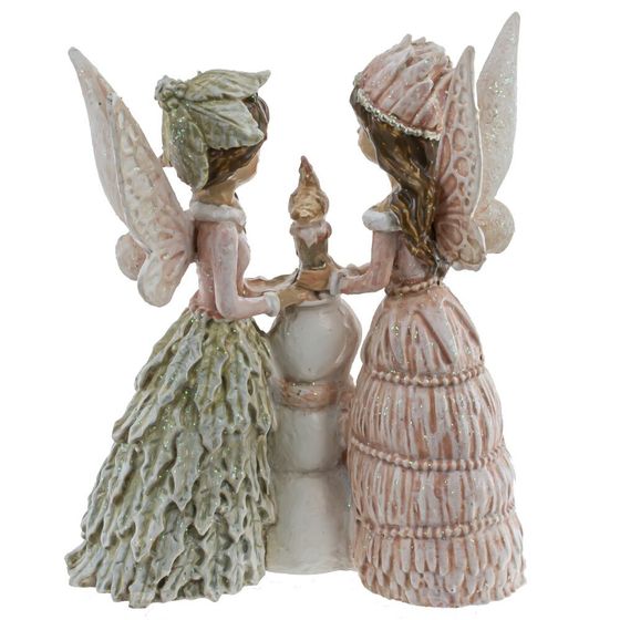 Фигурка декоративная &quot;Феи и снеговик&quot;, L7,5 W3 H10 см