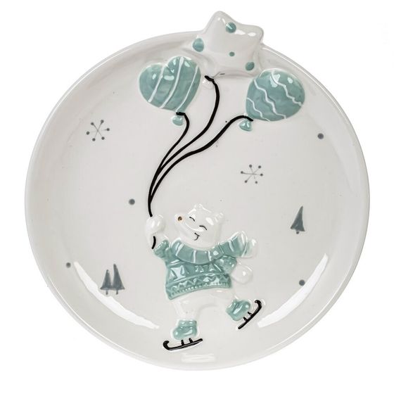 Тарелка &quot;Белый медведь&quot;, L22 W20,5 H4 см