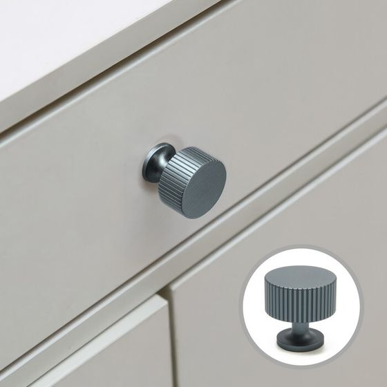 Ручка-кнопка CAPPIO PK326, d=28 мм, цвет графит