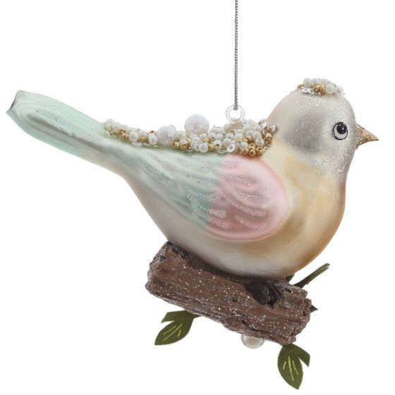 Украшение новогоднее "Птичка", L11,5 W5,5 H8,5 см