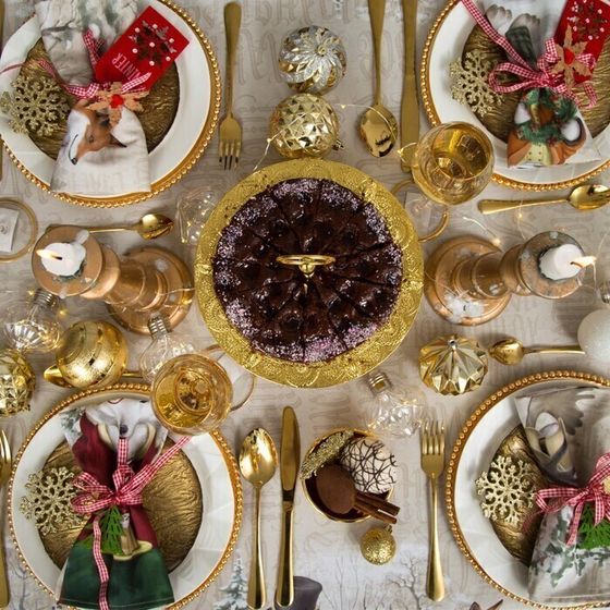 !09 Скатерть &quot;Winter holidays&quot; 150х220 см +/-3см с ГМВО, хлопок 100%