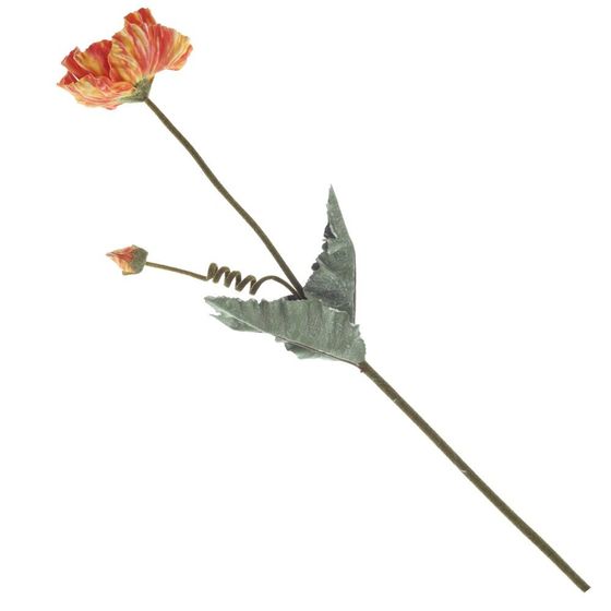 Цветок искусственный "Мак", L16 W11 H91 см